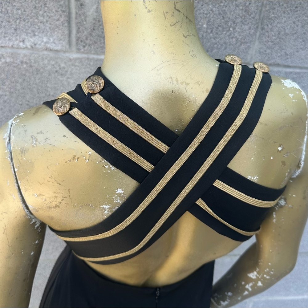 Vintage BB/COLLECTIONS CRISS-CROSS BACK CROPPED Jumpsuit 32” bust, 24” waist - Picture 10 of 13